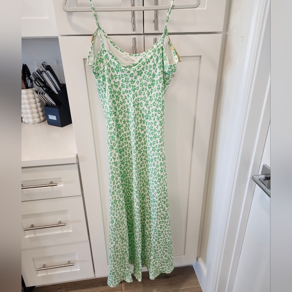 Rixo Green Animal Print Dress Brand New With Tags - Picture 5 of 10